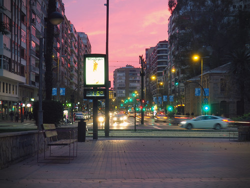 loryan olympus murcia sunset lights urban street