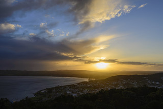Sunset on Mount Clarence