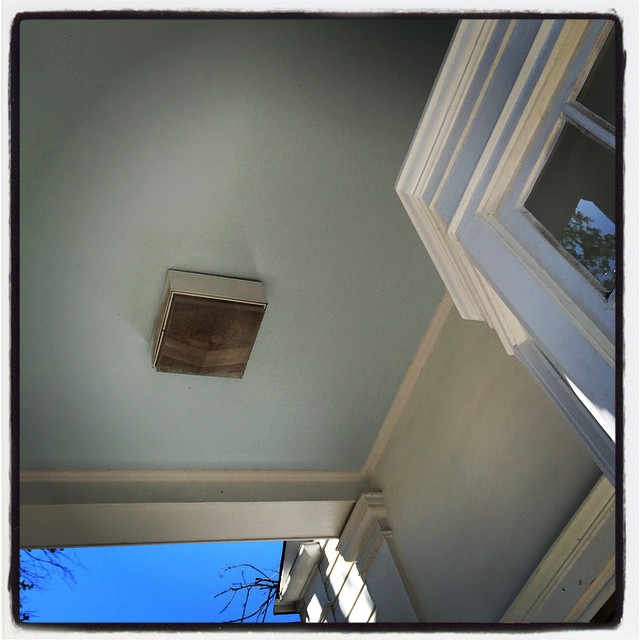 Gotta love a porch ceiling painted haint blue. #Nola