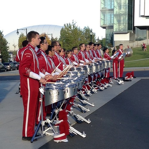 Cougar Drumline looking sharp! #WSU #GoCougs