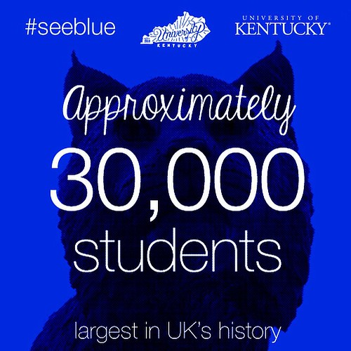 #BBN is growing! UK now is home to approximately 30,000 Wildcats. #seeblue