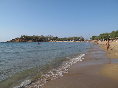 Agii Apostoli beach, a 1 minute walk from our hotel's pool