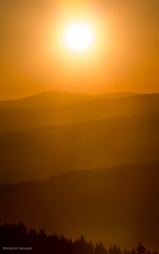 Morning by khanusiak, Morningmorning trees sunset orange sun mountains sunshine silhouette yellow sunrise glow poland tatr