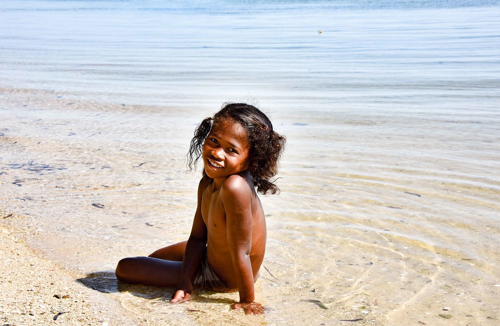 Little Beach Girl, Madagascar, Rod Waddington
