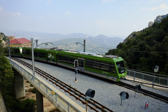 Train over the mountain