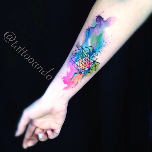 tattoo #watercolor #sacred #geometric @tattooando @tattoo… | Flickr
