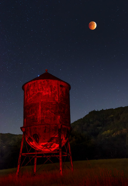 Blood Moon & Water Tower