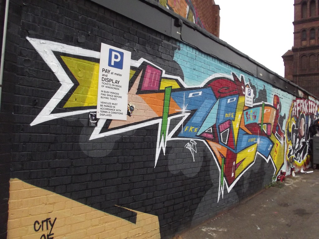Digbeth Court Pay & Display Car Park - City of Colours graffiti street art