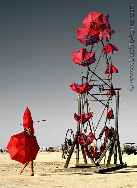 Dancing with Parasolvent - Burning Man 2014