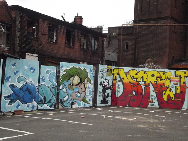 Digbeth Court Pay & Display Car Park - City of Colours graffiti street art - Felix the Cat