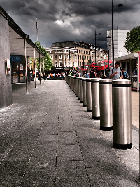 Bollards, King's Cross.  London