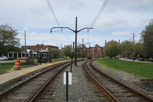 Outbound platform at Drexmore from south end