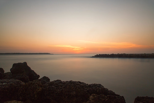 cartagena bolivar colombia ellaguito bocagrande sunset evening dusk longexposure le water sea ocean caribbean rocks jetty
