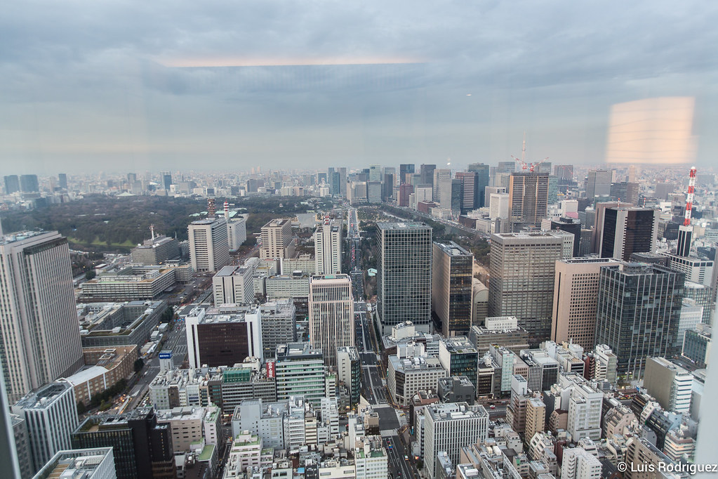 Vistas de Tokio desde nuestra habitación en la planta 50