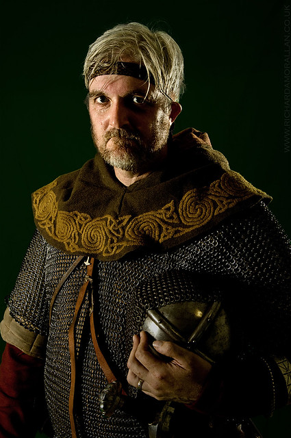 Viking with helmet