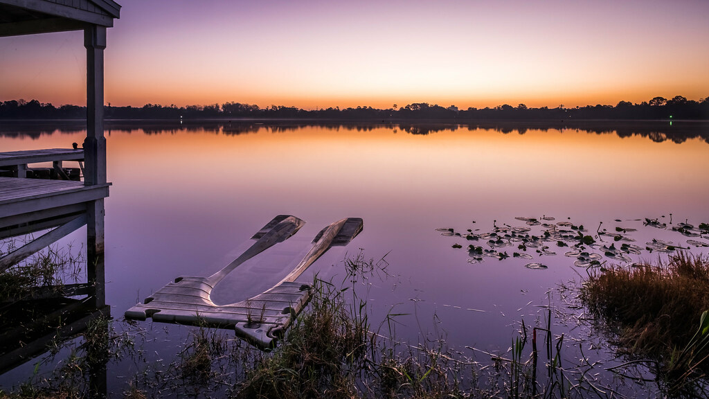Lake Cane at sunrise - Orlando, Florida - Landscape photography