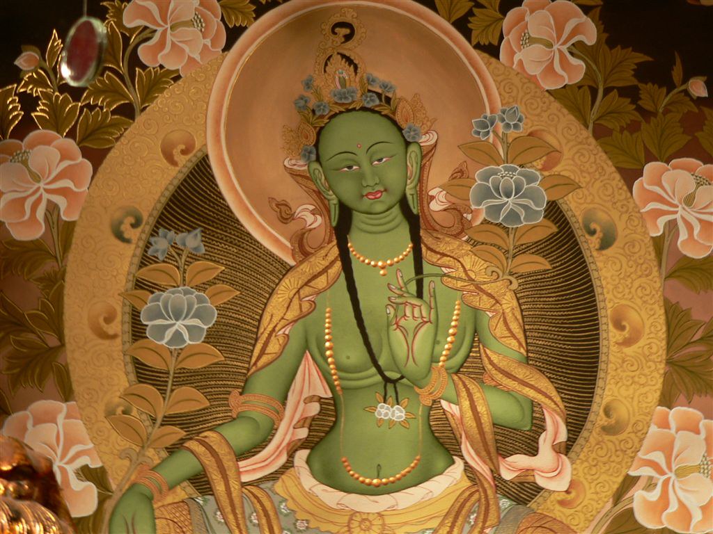 Green Tara Thangkha ~ Om Tara Tu Tara Ture Soha | The Goddes… | Flickr