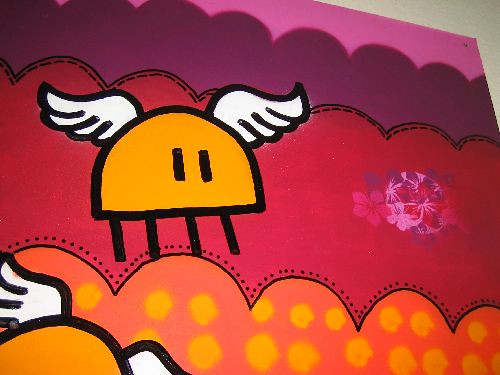 today we painted some canvases for a youth club in tübing… | Flickr