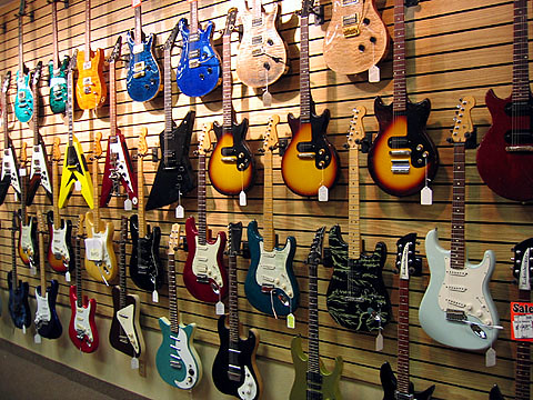 electric guitars
