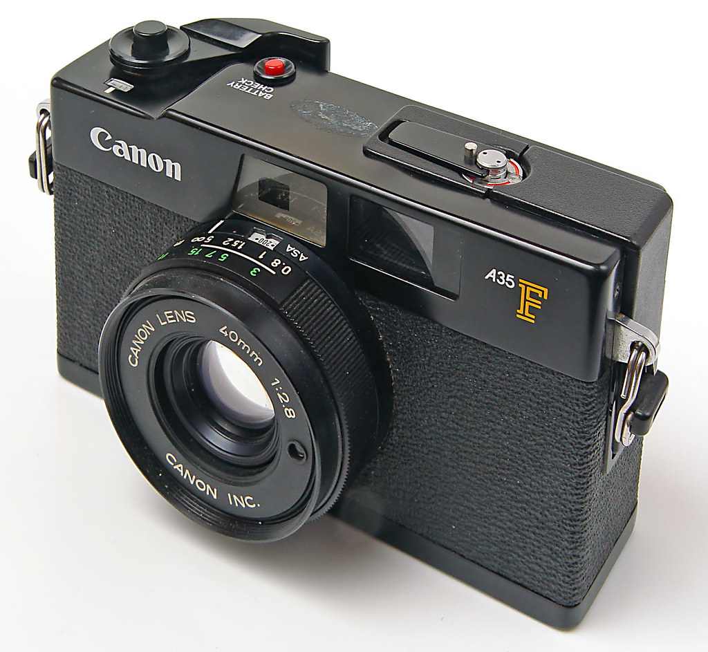Canon A35F | Although it doesn't sport a Canonet badge the A… | Flickr