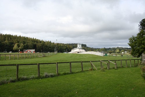 Cartmel racecourse | With cricket pitch and pavilion just vi… | Flickr