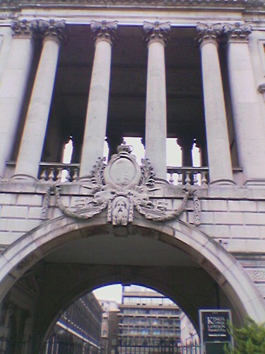Rear entrance to KCL