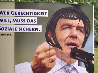 Gerhard Schröder under attack