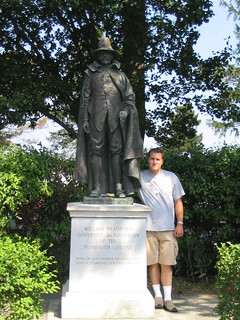 Ken, Statue to WIlliam Bradford, Plymouth, Massachusetts