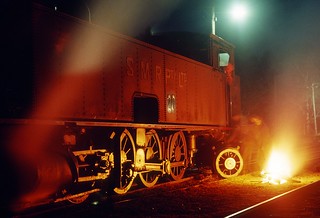 SMR20, derailed in Aberdare Yard, South Maitland Railways, NSW. July, 1978.