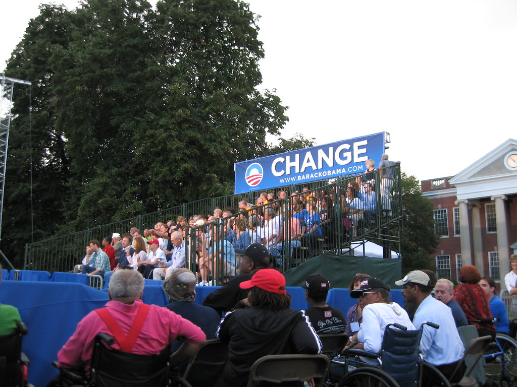Obama Rally Stadium Obama-Rally-Frederickburg005 | Waiting for Senator Obama at … | Flickr