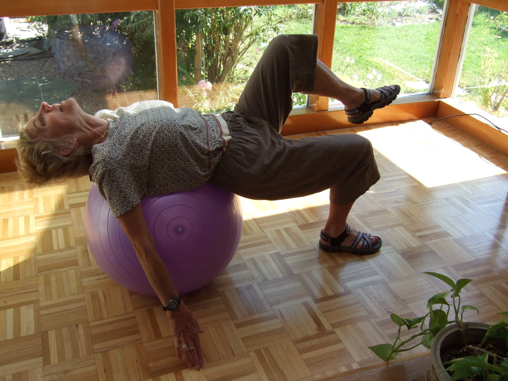 Mum Demonstrates the Balance Ball