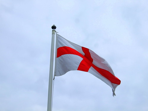 English flag flies high