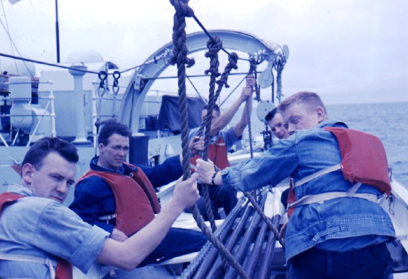 On the HMCS Ste Therese about 1962