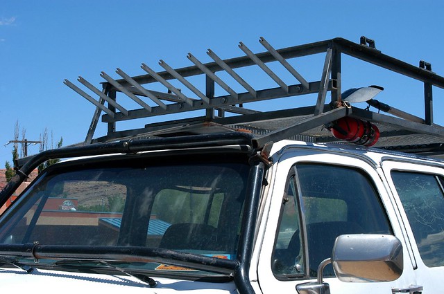 20040711_3473...Outfitter's truck: front of roof rack