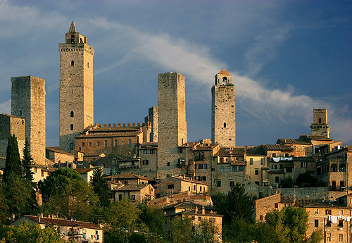 San Gimignano after sunrise by hapulcu, italy italia tuscany sangimignano toscana italie