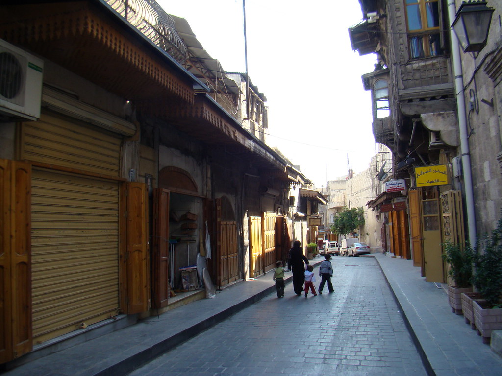Siria edificio calle en Al gadydah Barrio Armenio Alepo 02