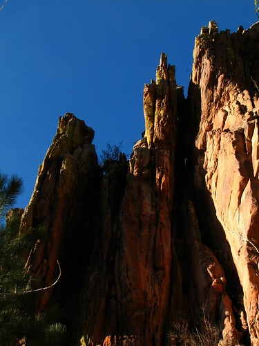 blue sky yellow rock rockies moss spring colorado rocks pines beulah outcropping fluorecent