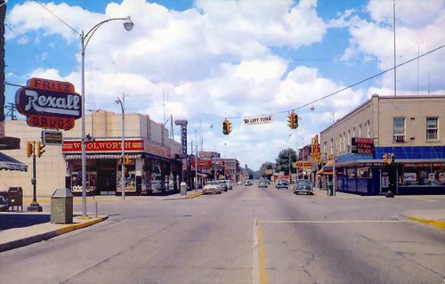 Downtown Muskegon Heights 1960s