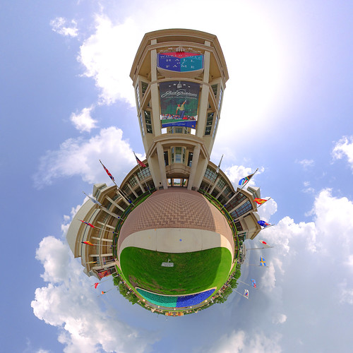 panorama golf florida flags projection digitalrebel staugustine 360° stereographic sigma1020mm hugin superwide tinyplanet worldgolfvillage weeplanet