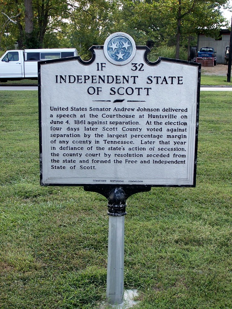 Historical Marker: Independent State of Scott. Photo by J. Stephen Conn; (CC BY-NC 2.0)