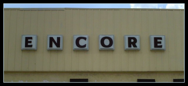 ENCORE awesome vintage sign made of individual letters