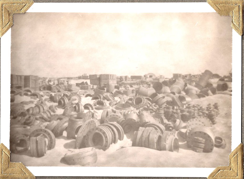 After a Sand Storm...Persian Gulf Region and Bechtel Construction; about 1950