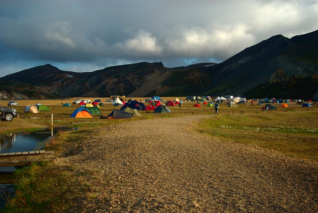 Camping at Landmannalaugar