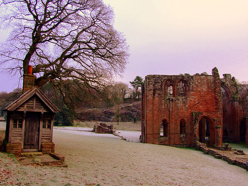 The old ticket house first thing this chilly frosty morning at Furness Abbey by skittzitilby