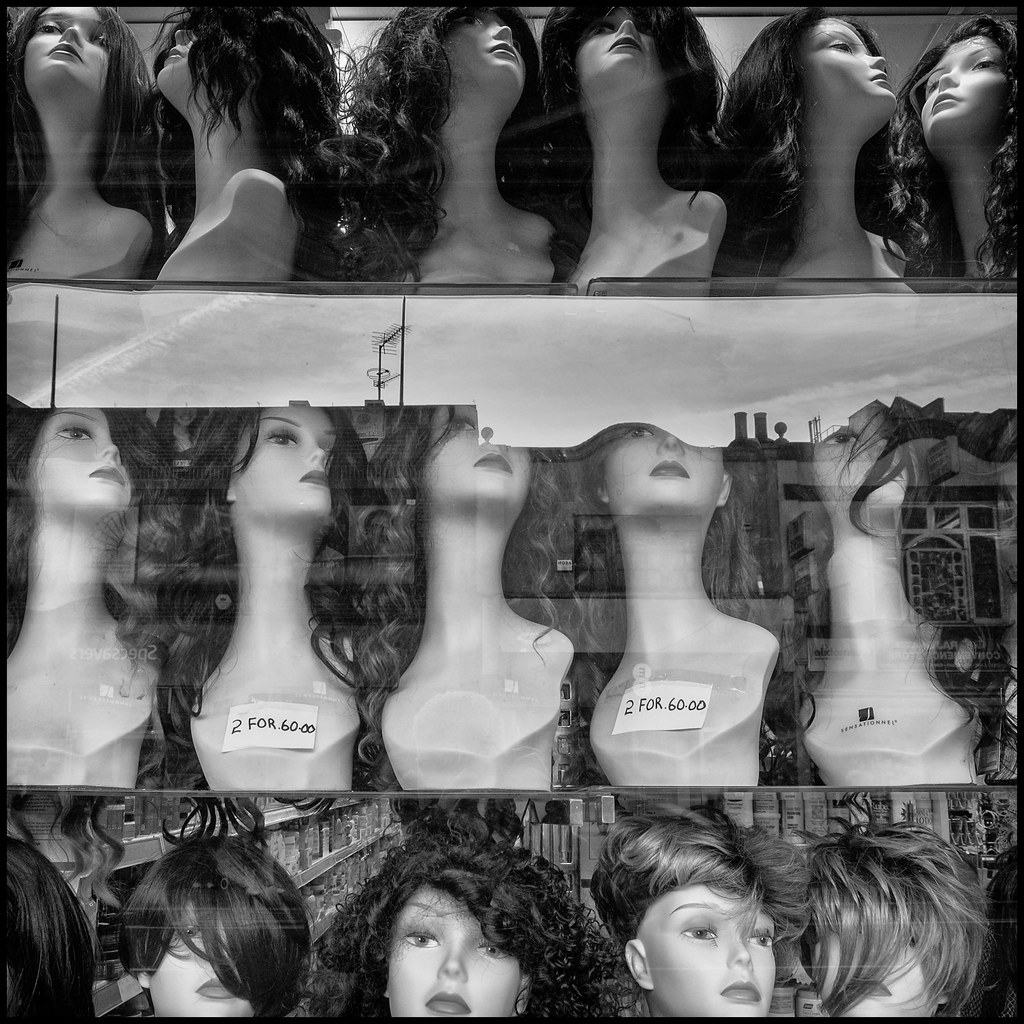 Cheap at Half the Price | Mannequin heads in Mitcham Road To… | Flickr