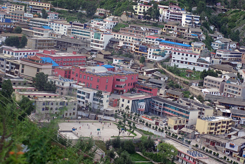 Deqin: School Field at Bottom Left