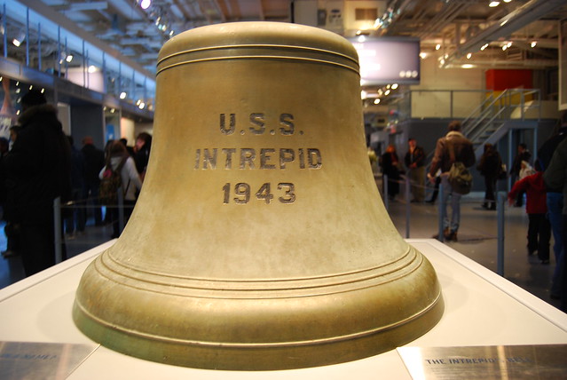 Original Bronze Bell on the USS Intrepid