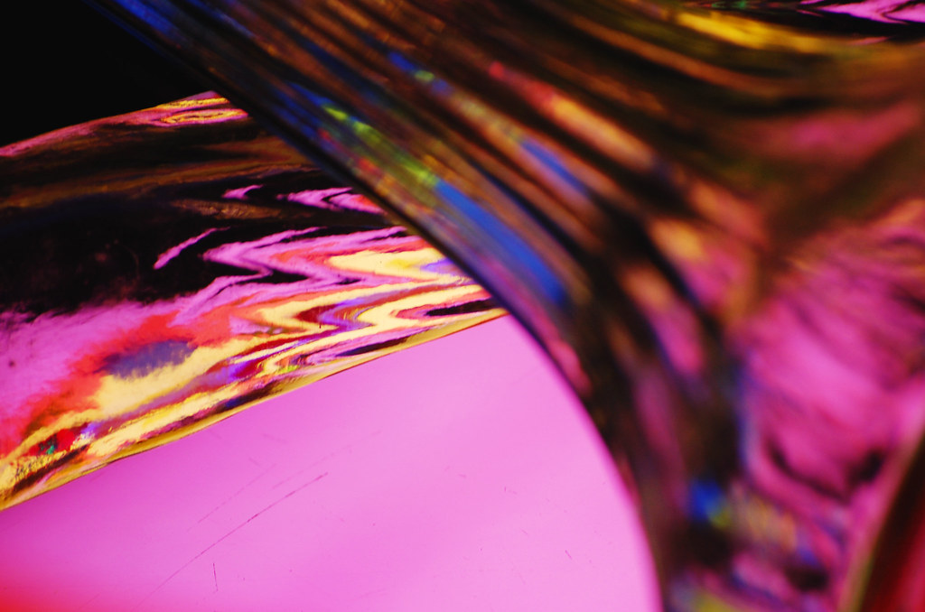Abstract pink fluid image