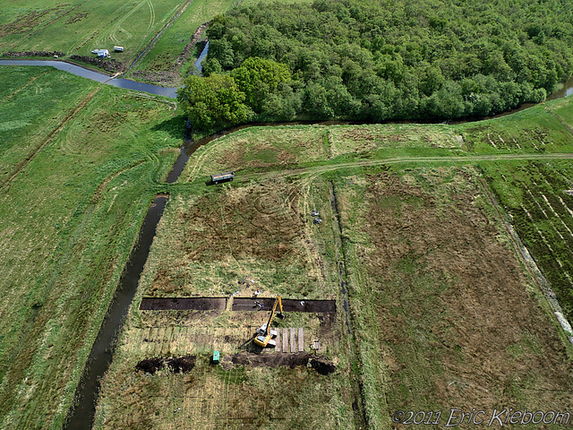 Excavating a medieval peat mound