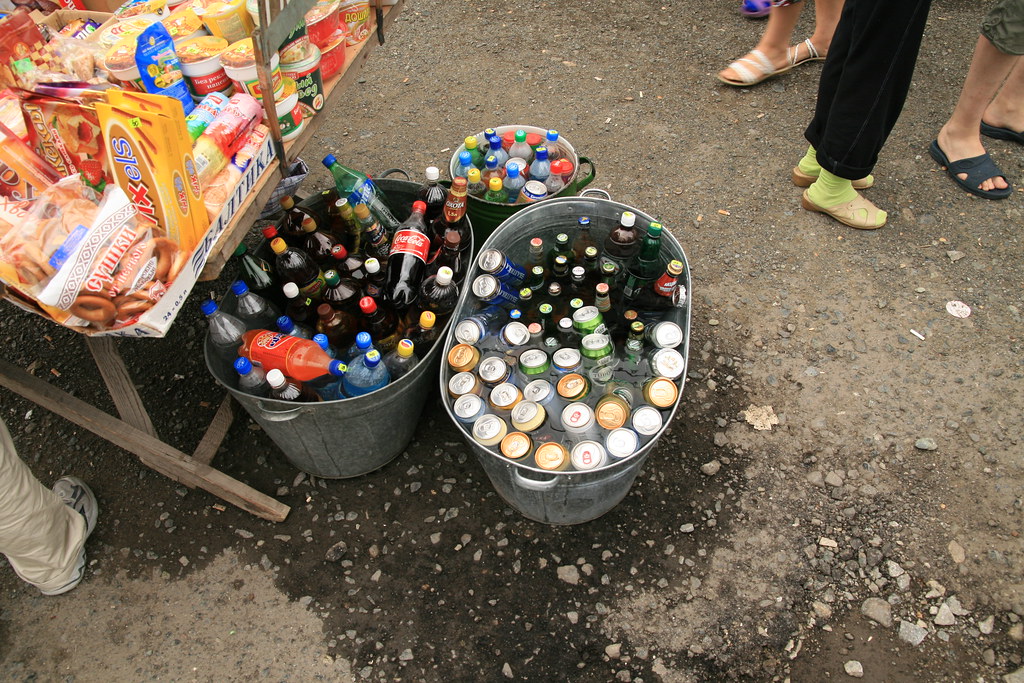 /local/pub/beers | Bootles of beer and mineral water, cooled… | Flickr